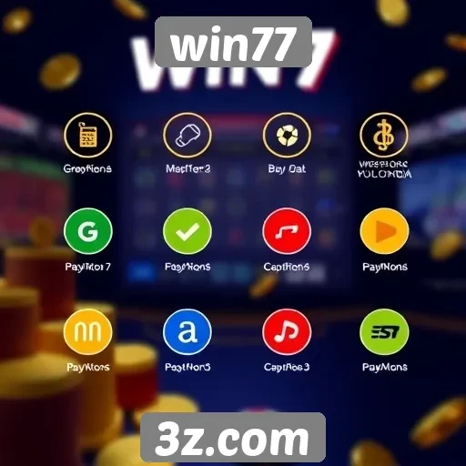 Métodos de pagamento aceitos no win77