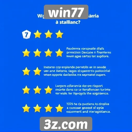 experiência do usuário no site win77 é bem avaliada